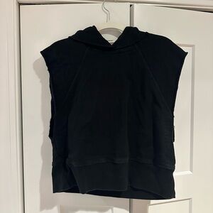Rag & Bone Black Sleeveless Top with Hood